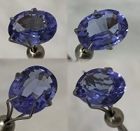 8.25 x 6.25mm, Purple Blue Tanzanite Oval