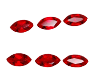 6 x 3mm, Red Helenite Marquis