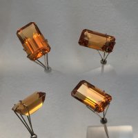 14.75 x 8.1mm, Gold Orange Citrine Lab Emerald