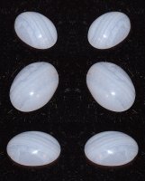 14 x 10mm, Chalcedony Mult Color Gray Agate Oval Cab