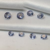 5.5 x 5mm, pr. of light Blue Sapphire Oval