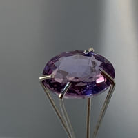 8.25 x 7mm, Sri Lanka Purple Zircon Oval