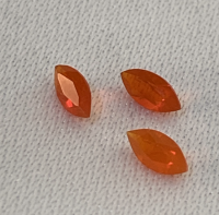 5 x 2.5mm, Mexican Orange Opal Marquis