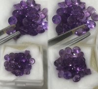 4 Mm, Med / Dark Purple Amethyst Round