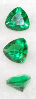 6 mm, Emerald Green Helenite Trillion