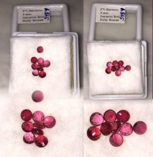 3 mm, Burmese Red Ruby Round [5484]