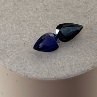 5.5 x 4mm, Blue Sapphire Pear