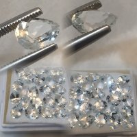 8 x 6mm, Colorless White Topaz Pear