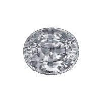 6 x 4.25mm, White Sapphire Oval