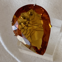 29 x 21.2mm, Lite Madeira Citrine-Lab pear