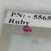 3.5 x 2.5mm, Burma Pidgeon Blood Red Ruby Pear