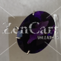 16 x 12mm, Purple Amethyst Lab Oval Checkboard