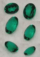 9 x 7mm, Emerald Green Helenite Oval
