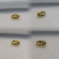 5 x 3mm, Lite Gold Beryl oval