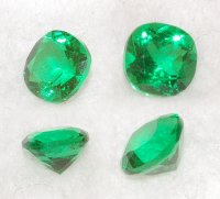 5 mm, Emerald Green Helenite Cushion