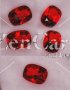 8 x 6mm, Red Helenite Cushion