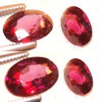 8 x 6mm, Red Zircon Oval