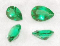 6 x 4mm, Emerald Green Helenite Pear
