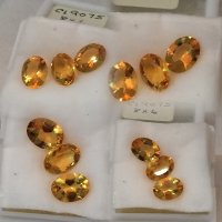 8 x 6mm, Gold / Yellow Citrine oval