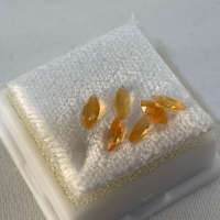 5 x 2.5mm, Mexican Orange Opal Marquis Cut