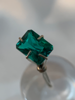 8 x 6mm, Emerald Lab Emerald