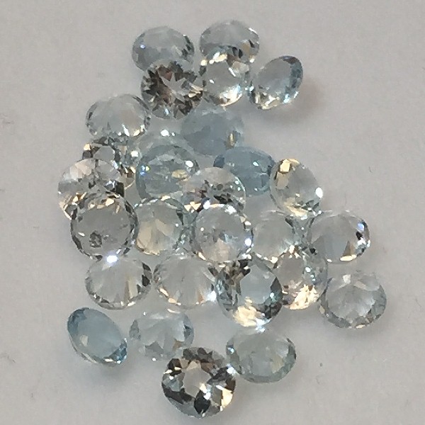 3 mm Aqua Aquamarine Round [402] - $6.50 | Gemstones at New Directions ...