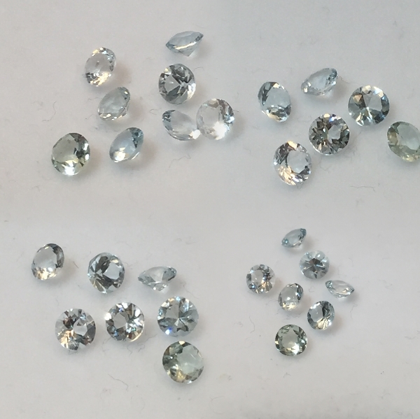 3.75 mm Aqua Aquamarine Round [408] - $6.75 | Gemstones at New ...