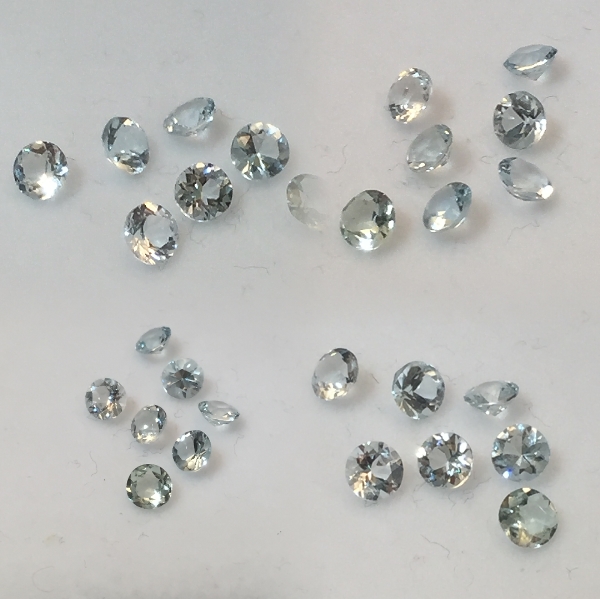 3.75 mm Aqua Aquamarine Round [408] - $6.75 | Gemstones at New ...