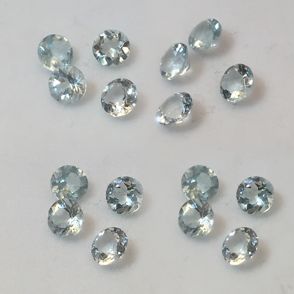 5 mm Aqua Aquamarine Round [413] - $37.50 | Gemstones at New Directions ...