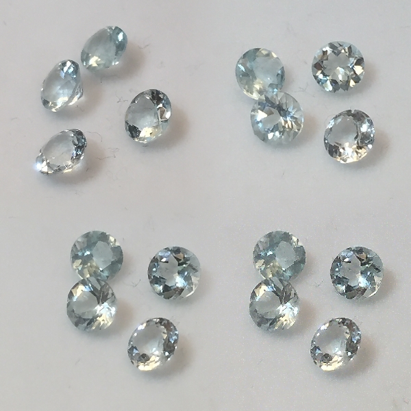 5 mm Aqua Aquamarine Round [413] - $37.50 | Gemstones at New Directions ...