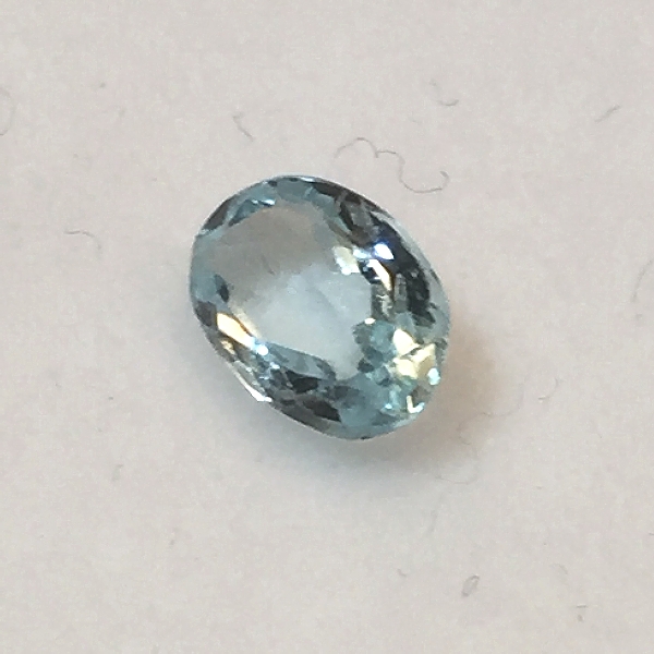 6.25 x 4.75mm Blue Aquamarine Oval [459] - $30.00 | Gemstones at New ...