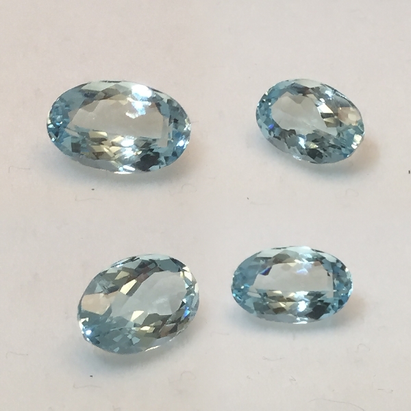 9 x 6mm Blue Aquamarine Oval [8913] - $99.00 | Gemstones at New ...