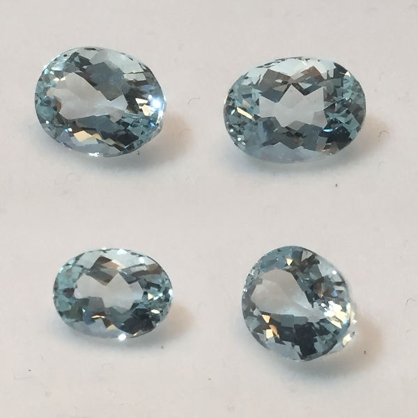 9.5 x 7mm Blue Aquamarine Oval [8914] - $91.00 | Gemstones at New ...