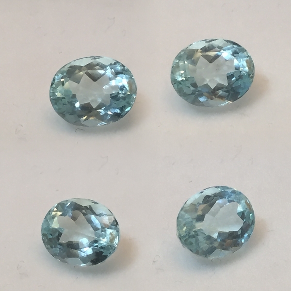 8.5 x 7mm Blue Aquamarine Oval [8921] - $84.25 | Gemstones at New ...