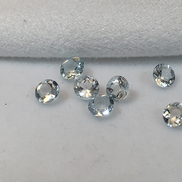 4.75 mm Blue Aquamarine Round [9420] - $19.50 | Gemstones at New ...