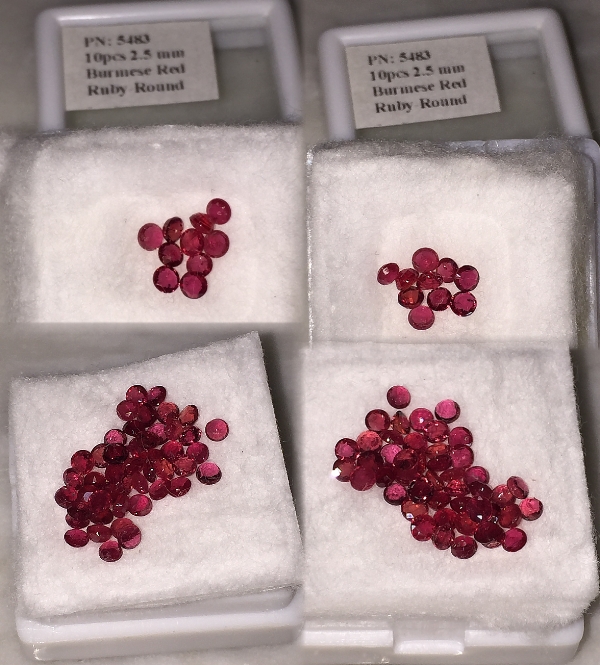 2.5 mm, 10pcs Of Burmese Red Ruby Round - Click Image to Close