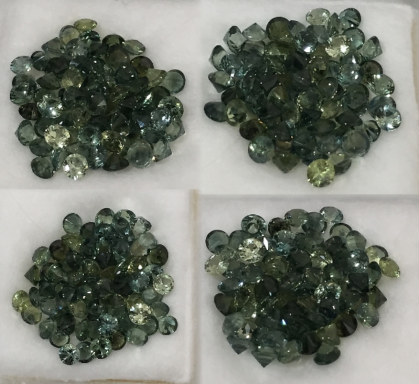 2.5 mm,Thai Green Sapphire-Round - Click Image to Close